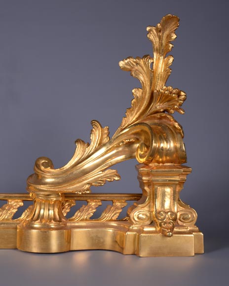 Fire fender with acanthus leaves-3