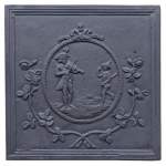 Louis XVI style fireback « The violin player »