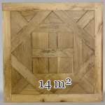 Lot of about 14m² of Arenberg parquet flooring, 19th century