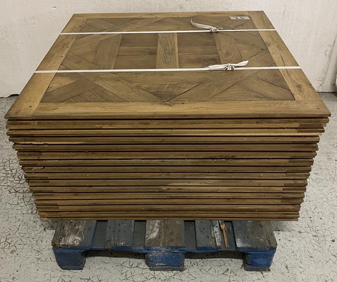Lot of about 14m² of Arenberg parquet flooring, 19th century-6