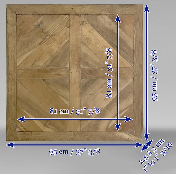 Lot of about 20m² of Soubise parquet flooring, 19th century-13