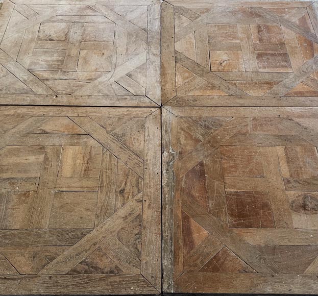 Lot of about 20m² of Arenberg parquet flooring, 19th century-3