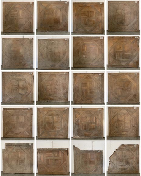 Lot of about 20m² of Arenberg parquet flooring, 19th century-6