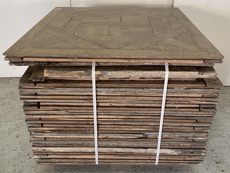 Lot of about 20m² of Arenberg parquet flooring, 19th century-8