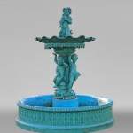 Ducel foundries, Cast iron fountain on the sea theme, second half of the 19th century