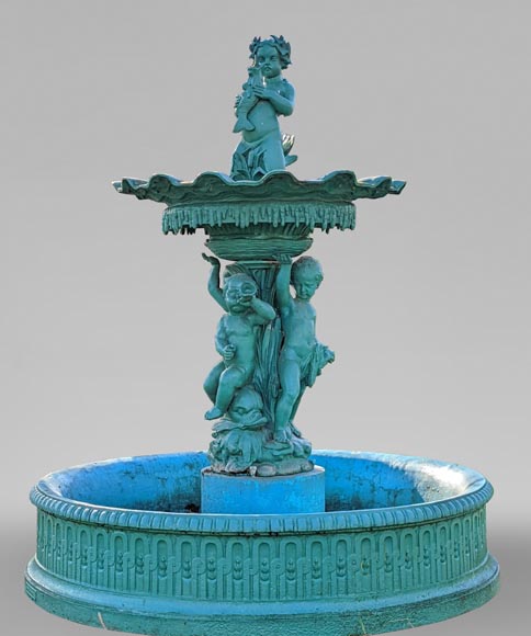 Ducel foundries, Cast iron fountain on the sea theme, second half of the 19th century-0
