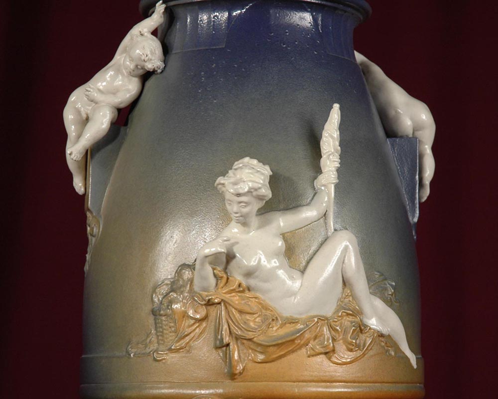 Hercule, rare vase by Carrier-Belleuse.-2