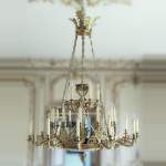 Alexandre GUERIN (attributed to) - Important Empire period chandelier in gilt bronze and cut crystal with thirty lights