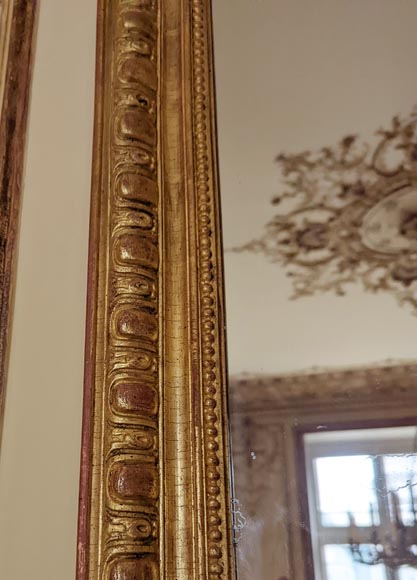 Large Louis XV style trumeau in gilt resin, 20th century-2
