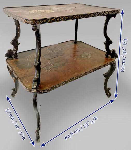 Louis MAJORELLE (attr.to), Tea table with a Vernis Martin decoration, circa 1880-1890-17