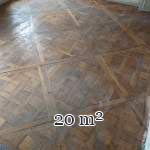 Small surface of 20 m² of 18th century Versailles oak parquet flooring
