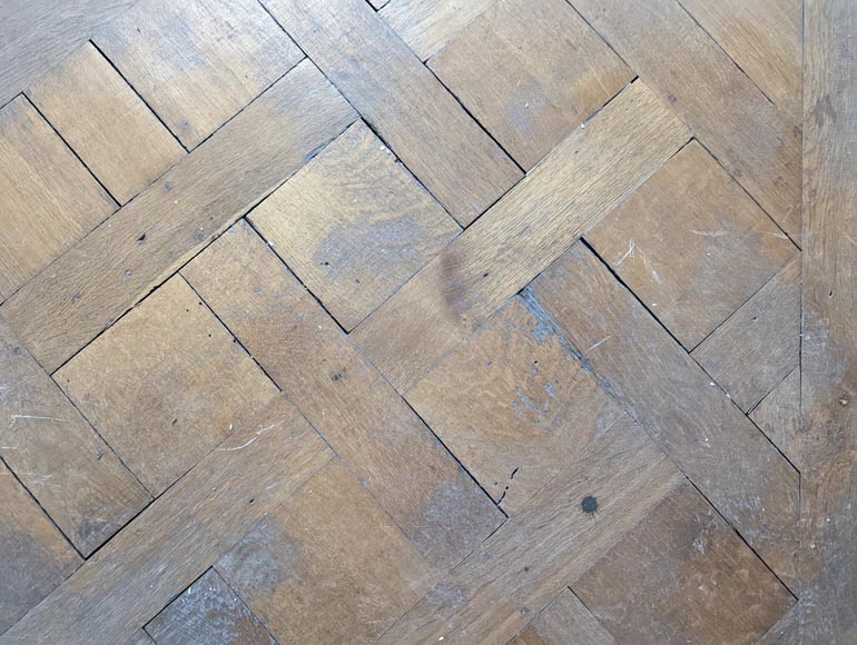 Small surface of 20 m² of 18th century Versailles oak parquet flooring-4