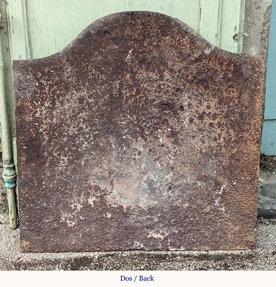 Beautiful and small Louis XV period fireback with the France coat of arms-7