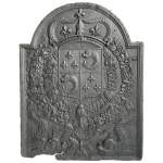 Fireback with the dauphin coat of arms dated 1700