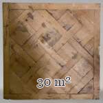 Batch of about 30 m² of 18th century style Versailles oak parquet flooring