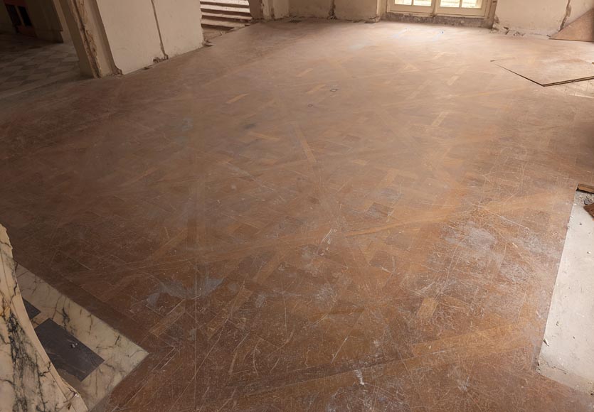 Batch of about 30 m² of 18th century style Versailles oak parquet flooring-1
