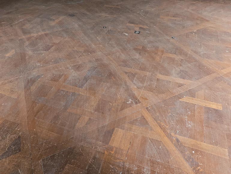 Batch of about 30 m² of 18th century style Versailles oak parquet flooring-2