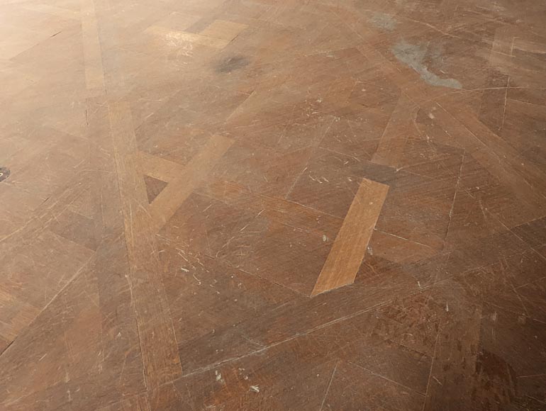 Batch of about 30 m² of 18th century style Versailles oak parquet flooring-4