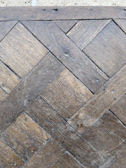 Batch of about 11 m² of 18th century Versailles oak parquet flooring-1