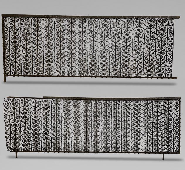 Radiator Railing Pair of Gothic style wrought iron radiator railings - Architectural ...