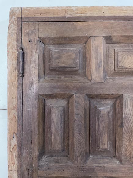 Spannish oak door with frame, 18th century-1
