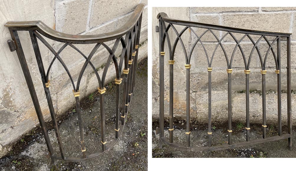 Art Deco wrought iron handrail -3