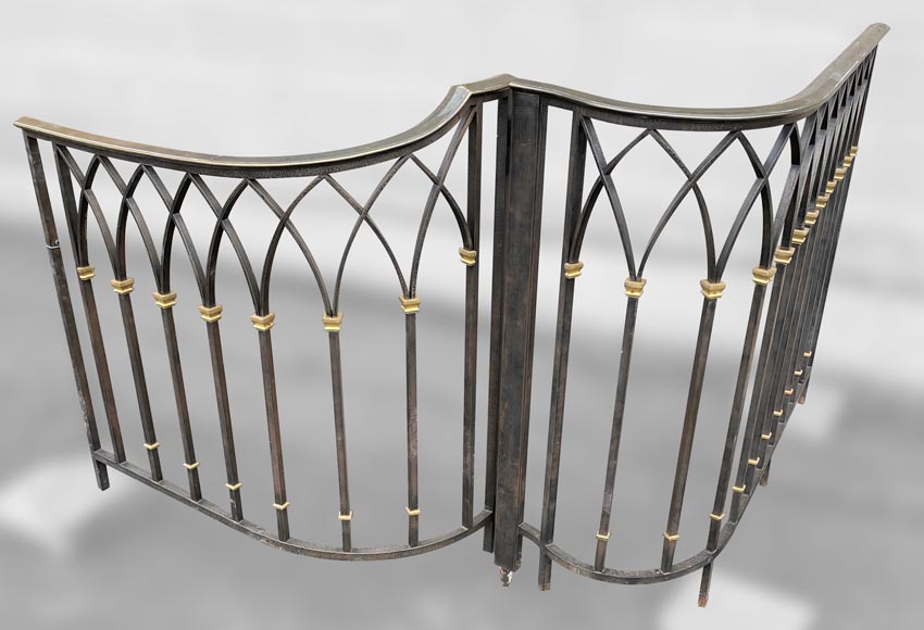 Art Deco wrought iron handrail -5