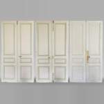 Set of 3 molded double doors