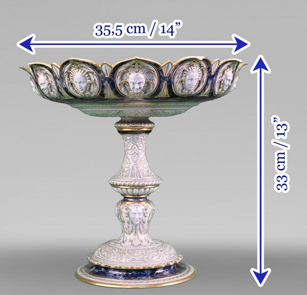 パリッシーWARE SIGNED LEZARDS マジョリカ 陶器 CERAMIC FRENCH