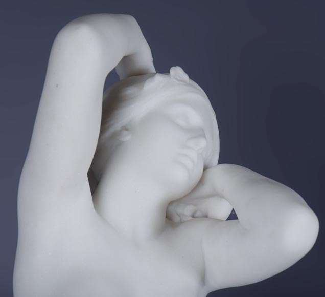 Laurent MARQUESTE -« Galatea », Marble sculpture, circa 1885-5