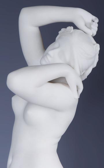 Laurent MARQUESTE -« Galatea », Marble sculpture, circa 1885-8