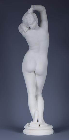Laurent MARQUESTE -« Galatea », Marble sculpture, circa 1885-10