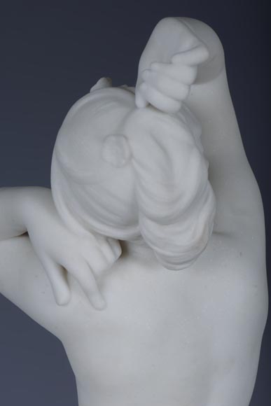 Laurent MARQUESTE -« Galatea », Marble sculpture, circa 1885-11