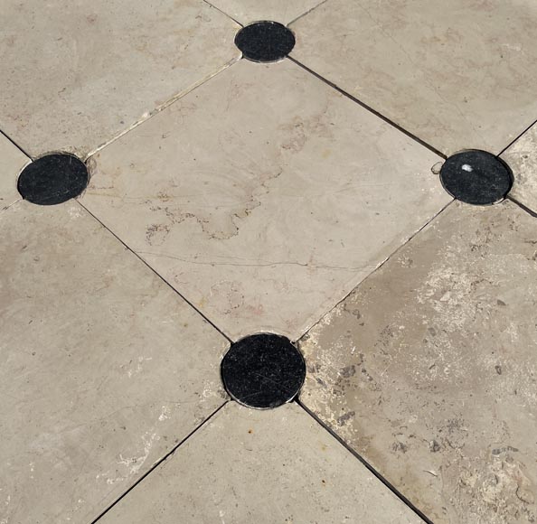 23 square meters of stone flooring with cabochons-3