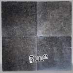 batch of about 5m² of stone flooring composed of large tiles