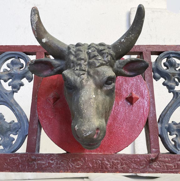 19th century butcher's facade in cast iron and iron-2