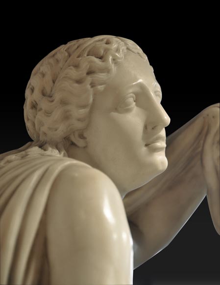 "Niobe", alabaster statue after an original greek statue-2