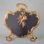  Louis XV style firescreen with torch decoration