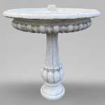 Small fountain in Carrara marble