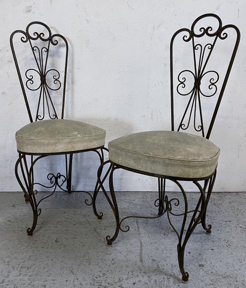 Italian counter with chairs, 70s-1