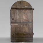Oak door with rounded top from the 18th century