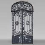 Louis XV style wrought iron mansion door