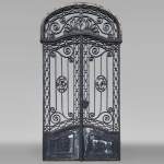 Louis XV style wrought iron mansion door