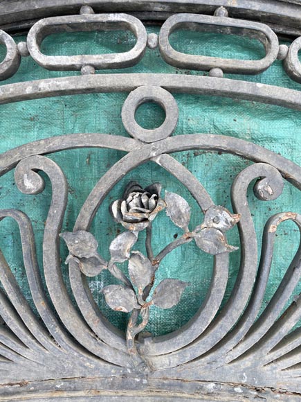 Louis XV style wrought iron mansion door-2