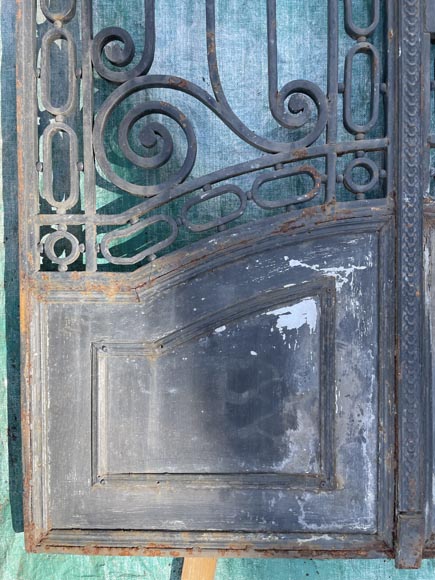 Louis XV style wrought iron mansion door-5