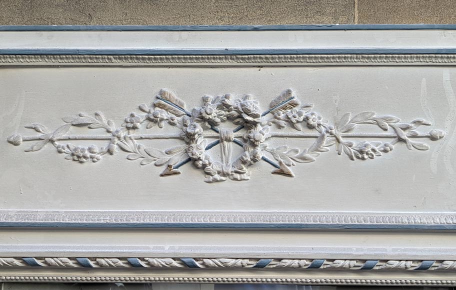 Trumeau in stucco and painted wood in the Louis XVI style-1