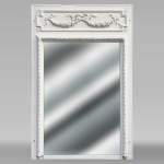 Trumeau in stucco and painted wood in the Louis XVI style