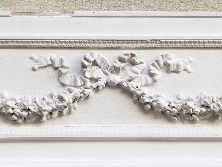 Trumeau in stucco and painted wood in the Louis XVI style-1