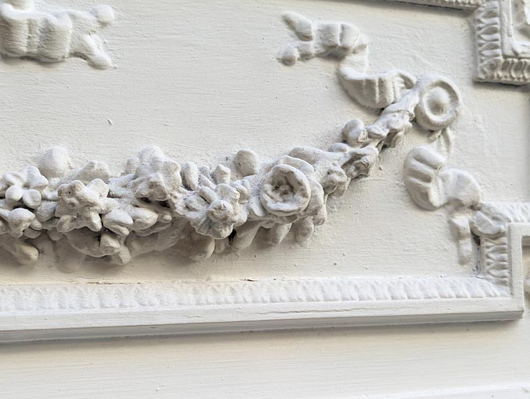 Trumeau in stucco and painted wood in the Louis XVI style-2