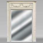 Trumeau in stucco and painted wood in the Louis XVI style